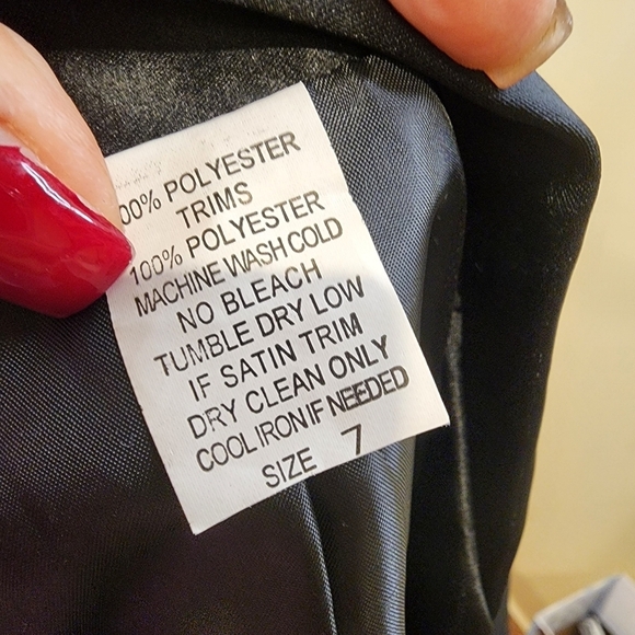 Black Kids Smoking Blazer with Vest size 7 - Picture 8 of 9